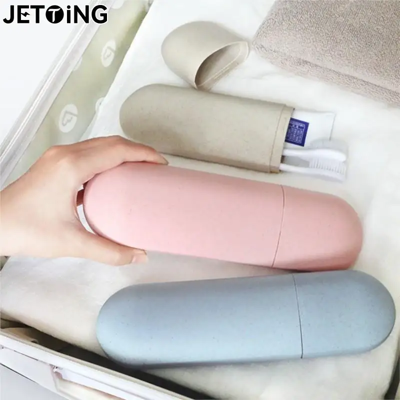 Large Toothbrush Tube Cover Case Cap Fashion Plastic Suitcase Holder Baggage Boarding Portable Organizer Travel Accessories