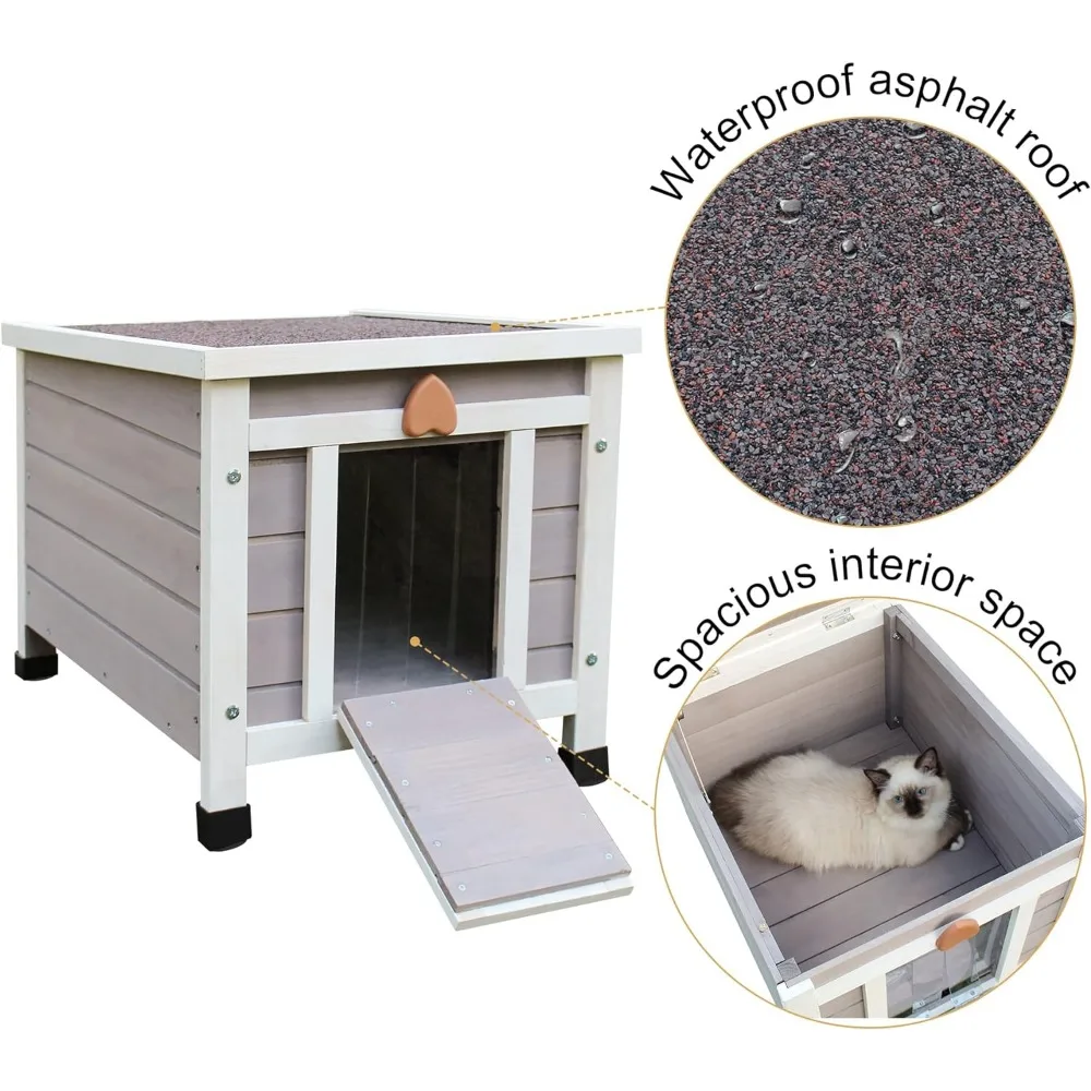 Weatherproof Small Cat House Image 5