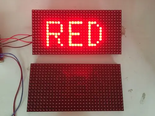 SMD P10 핫 판매 모델 단일 빨간색 LED 모듈 강조