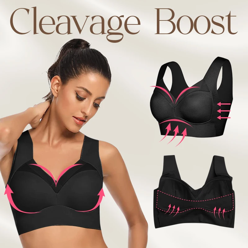 Fashion Deep Cup Bra Summer Seamless Sexy Push Up Wireless Bras Integrated Bra Womens Bralette Thin Underwear