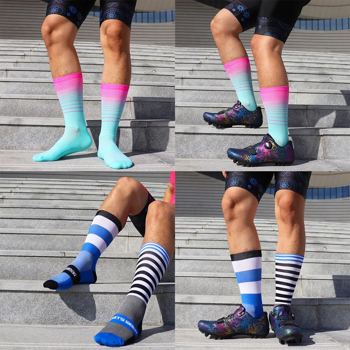 High-Performance Compression Socks - Durable, Breathable, Multi-Sport Use