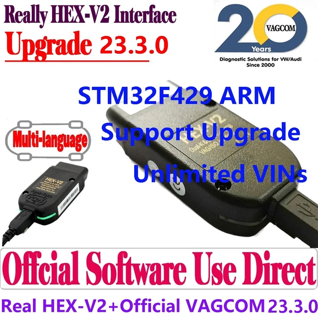 VAGCOM 23.11 VAG COM 23.3 Popular Vcds 2023 Francais Hex V2 FOR VW for AUDI  Skoda Seat Vag 23.3 French English Atmega162+16V8 - AliExpress