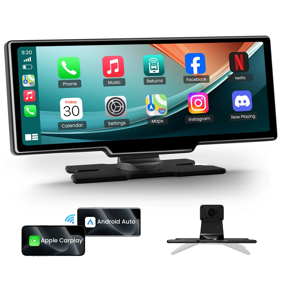 Tecxerllon 10.26 무선 Carplay 안드로이드 자동 화면 자동 BT 미러 캐스트 HD GPS 네비게이션 플러그 모든 자동차 2025 모델 재생 Tecxerllon 10.26 무선 Carplay 안드로이드 자동 화면 자동 BT 미러 캐스트 HD GPS 네비게이션 플러그 모든 자동차 2025 모델 재생