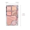 Pinky Heart Gege Bear Eyeshadow Palette Matte Pearlescent Earth Color Sequin Long-Lasting Eyeshadow And Contour Palette 4