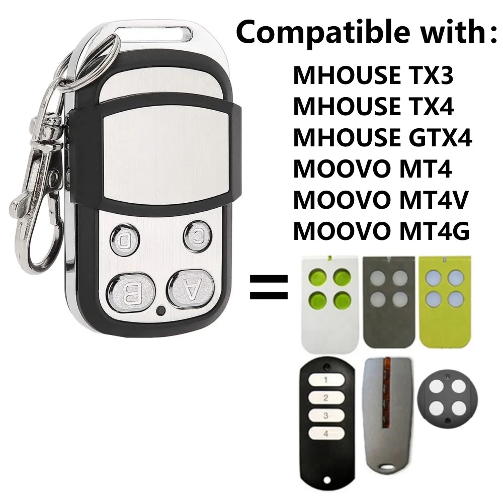 Mhouse 차고 문짝 리모컨 복사기 컨트롤러, 배리어 게이트 제어, TX3, TX4, GTX4, 리모컨, MOOVO, MT4, MT4V, MT4G, 신제품