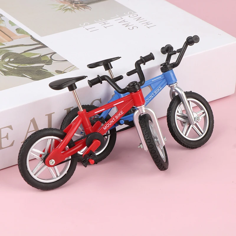 

Dollhouse Retro Mini Finger Bicycle Assembly Bike Model Toys Gift Toys Model Mini Portable Bike For Kid