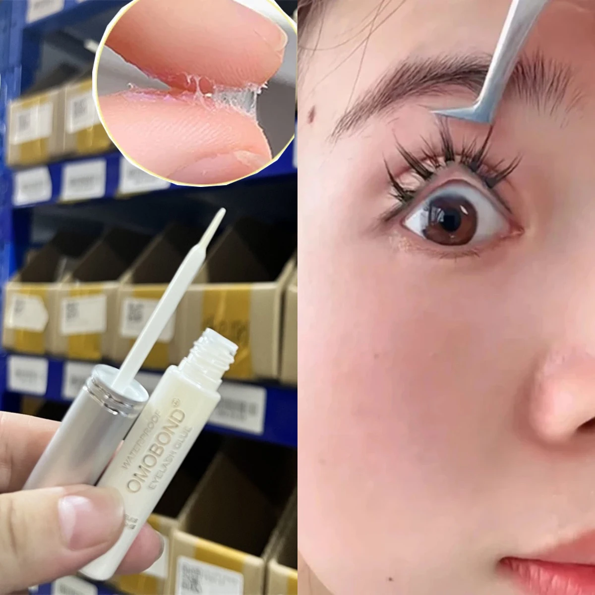7g Quick Dry Invisible False Eyelash Glue Styling Transparent Natural Fake Eyelashes Extension Glue Adhesive Waterproof Makeup * 3