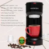 2 in 1 Coffee Brewer, Single Serve and K Cup Compatible & Ground Coffee,Compact Size Mini Coffee Maker | USA | NEW 4