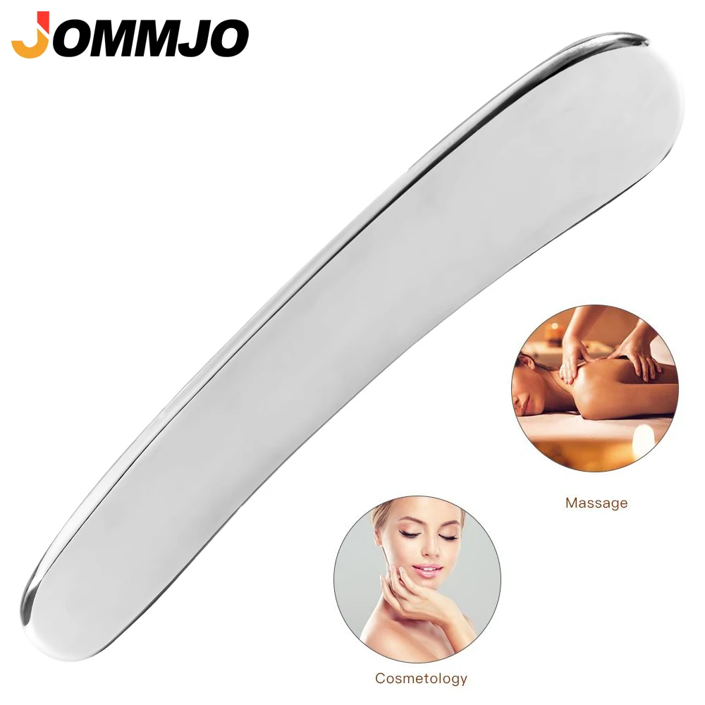 1Pcs Gua Sha Scraping Massage Tool Stainless Steel Physical Therapy Scraper Myofascial Release Tool Massager for Scar Tissue