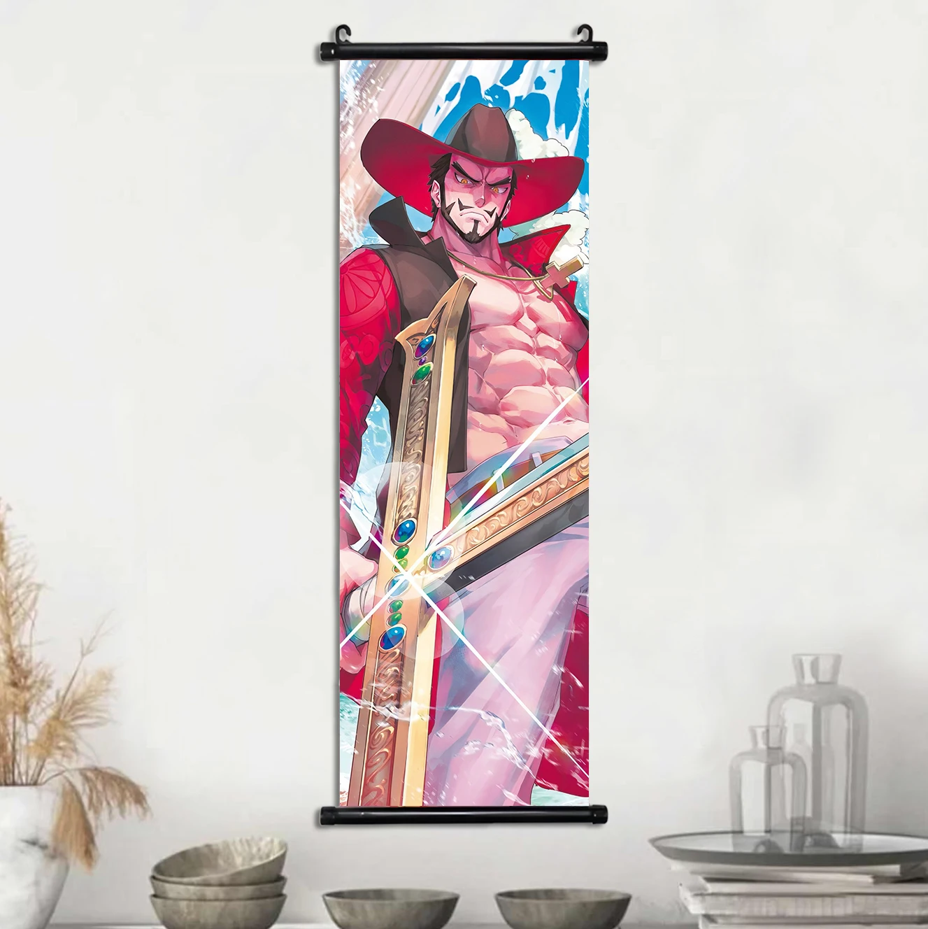 thumbnail image 1 of Póster de Anime ONE PIECE, Sanji, Roronoa Zoro, lienzo, pintura de Luffy, arte de Nami, impresión, decoración de habitación de niños, mural para colgar pergaminos, 1 of 5