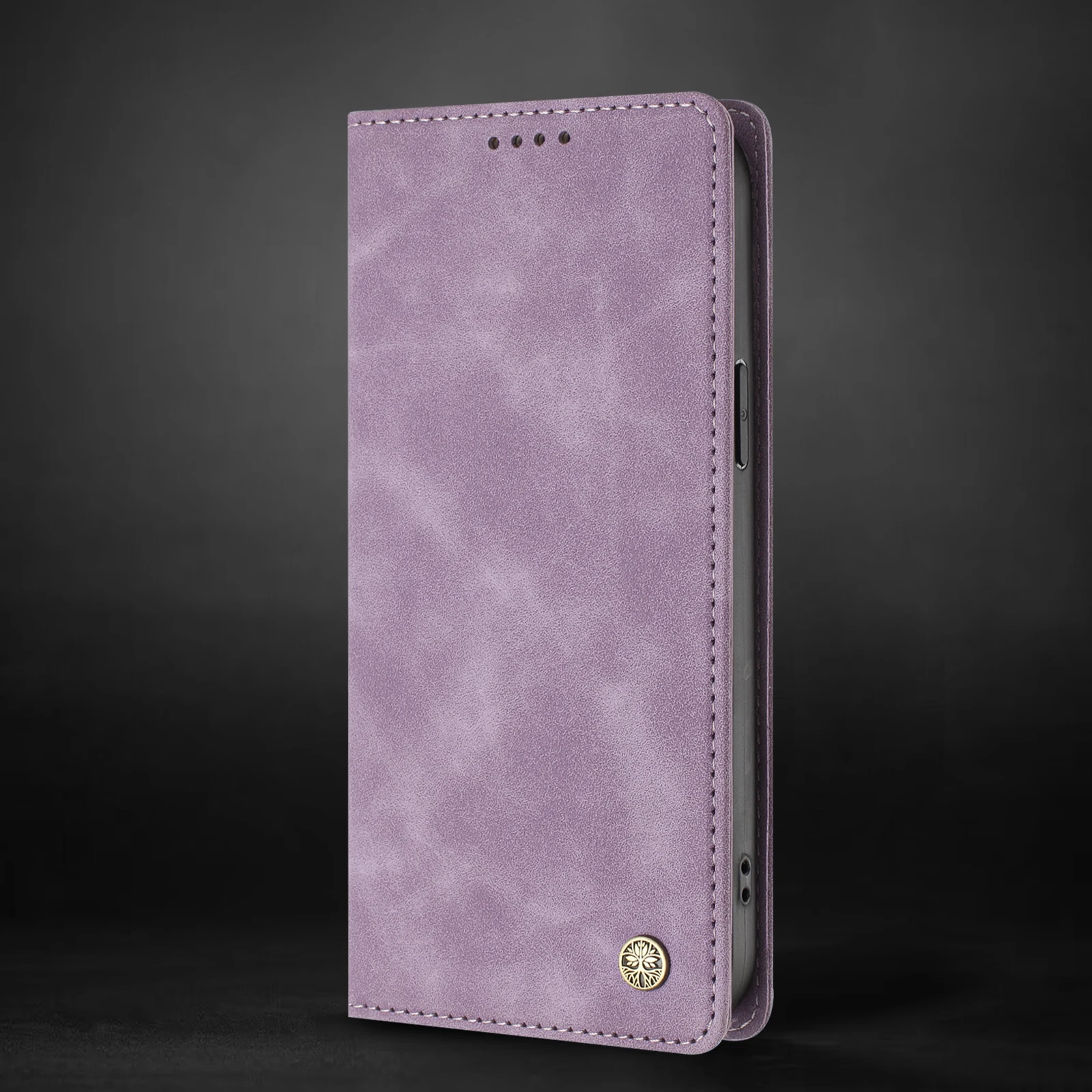 Luxury RFID Blocking Leather Wallet Phone Case with Card Holder and Protective Cover