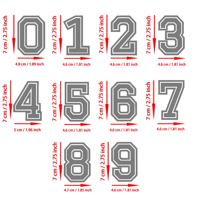 Set of 10 Mini Numerical Figures (0-9)