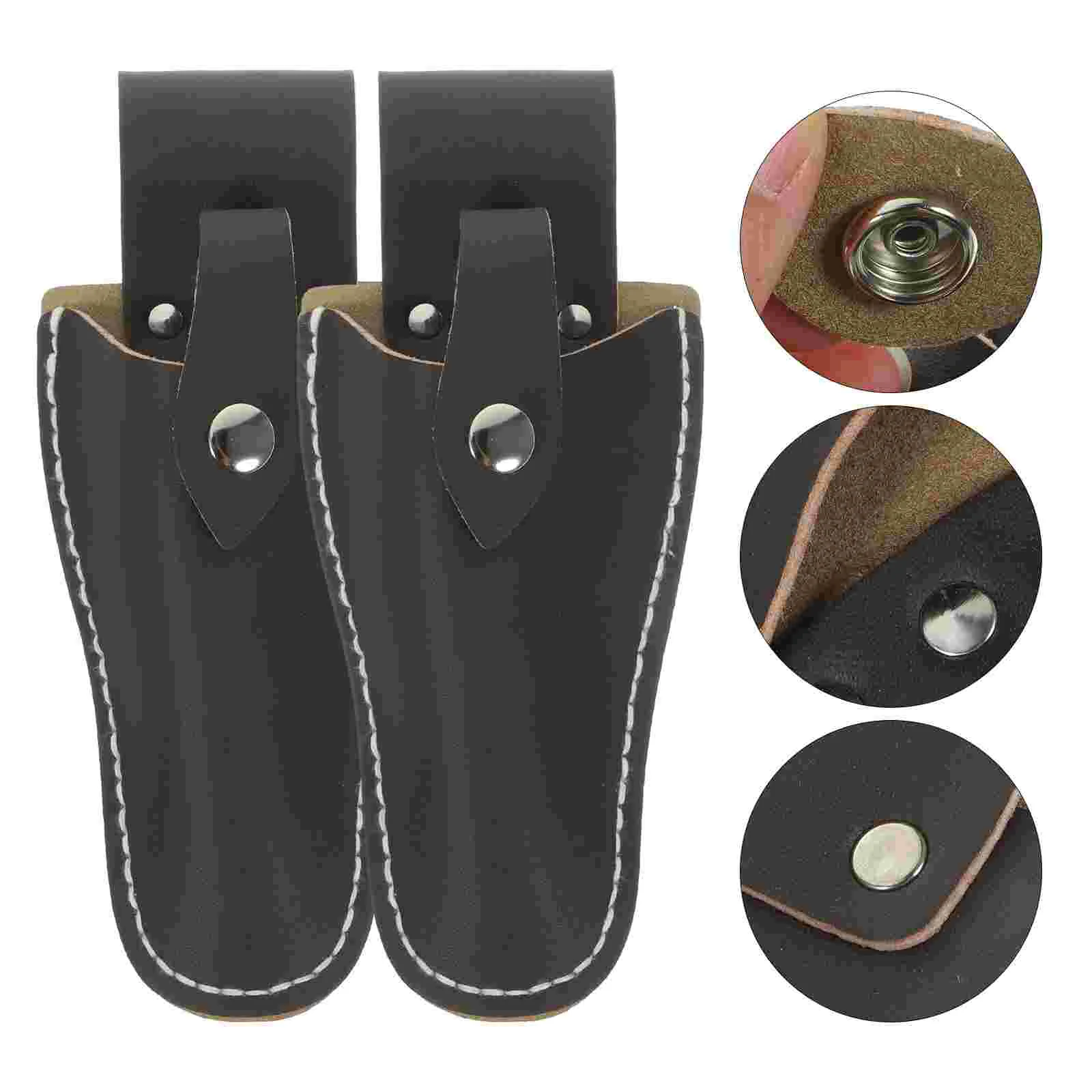 

2 Pcs Snap Pruner Cover Pruning Scissor Shears Protective Case Bag Fruit Branch Garden