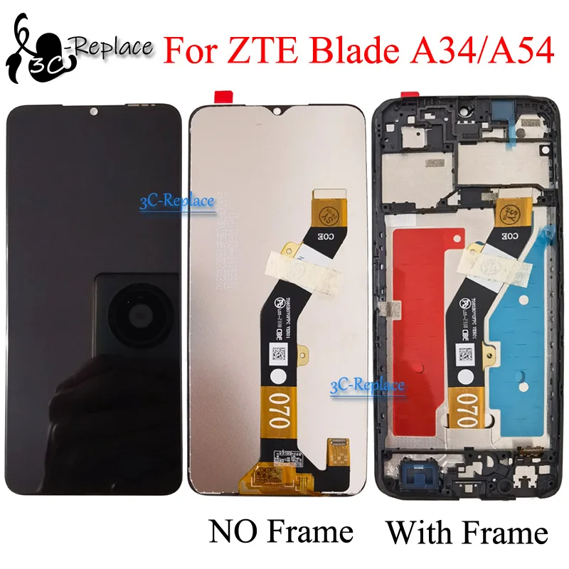Display LCD Per ZTE Blade A54 2023 – Schermo Di Ricambio Nero Con Touchscreen E Kit Di Riparazione - 6