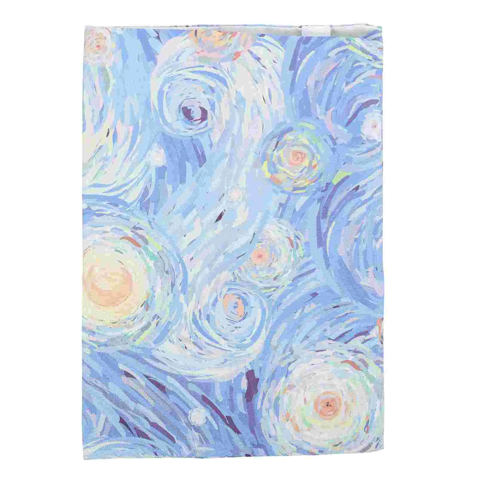 

Book Cover Sleeve Protector A5 Book Covers Hardcover Soft Cloth Book Protector Flower Pattern Adjustable Book Sleeve Notebook