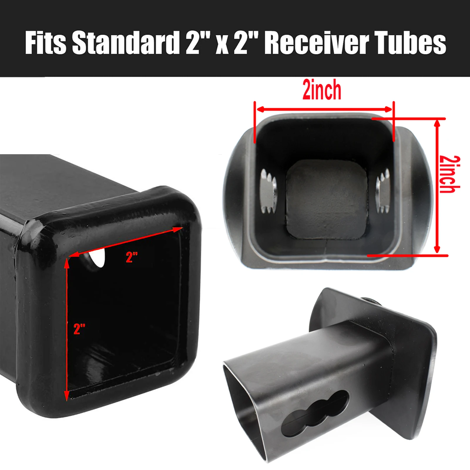 Custom Tow Hitch Cover Chrome Hitch Plug Cover For 2'' Receiver – Blank Plastic Tow Hitch Cap, United Pacific Browning Trailer Hitch Cover - Foto 12