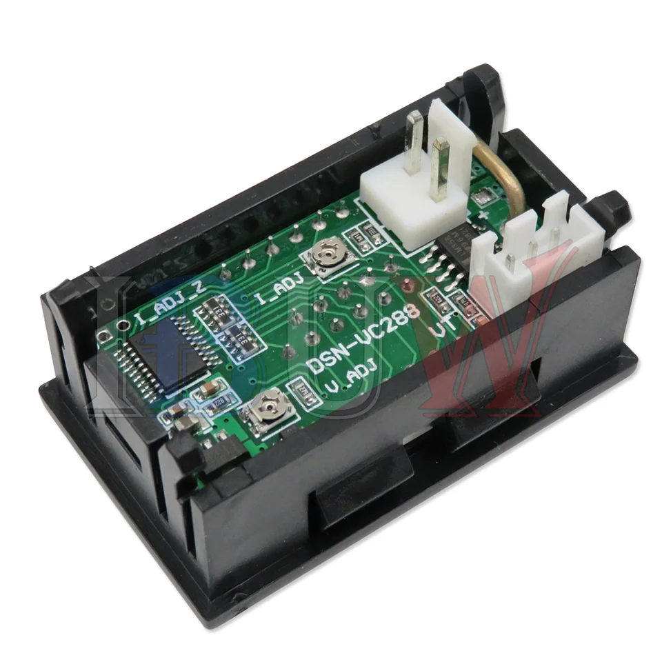 Voltmetro Amperometro Digitale DC - Display 0.28" Rosso/Blu, 0-100V 10A, Doppia Lettura - Foto 3