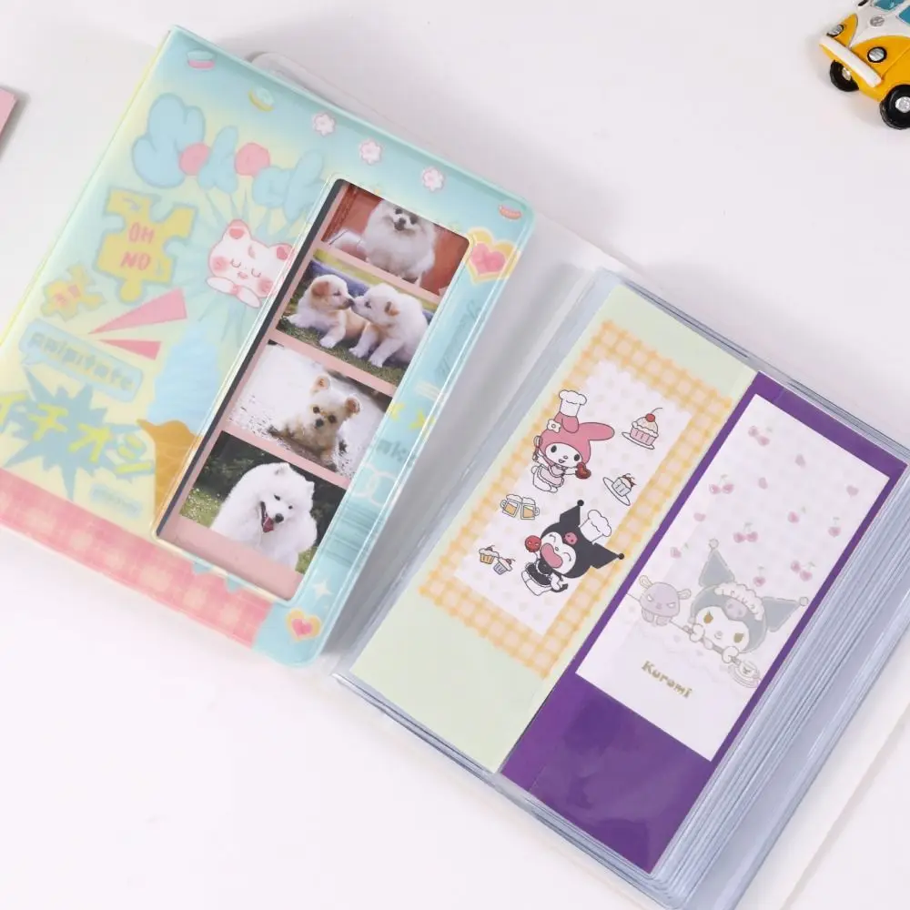 Cute Cartoon 4 Continuous Shooting Albums 64 Pockets Clear Pockets Photo Album Holder with Inner Page PVC