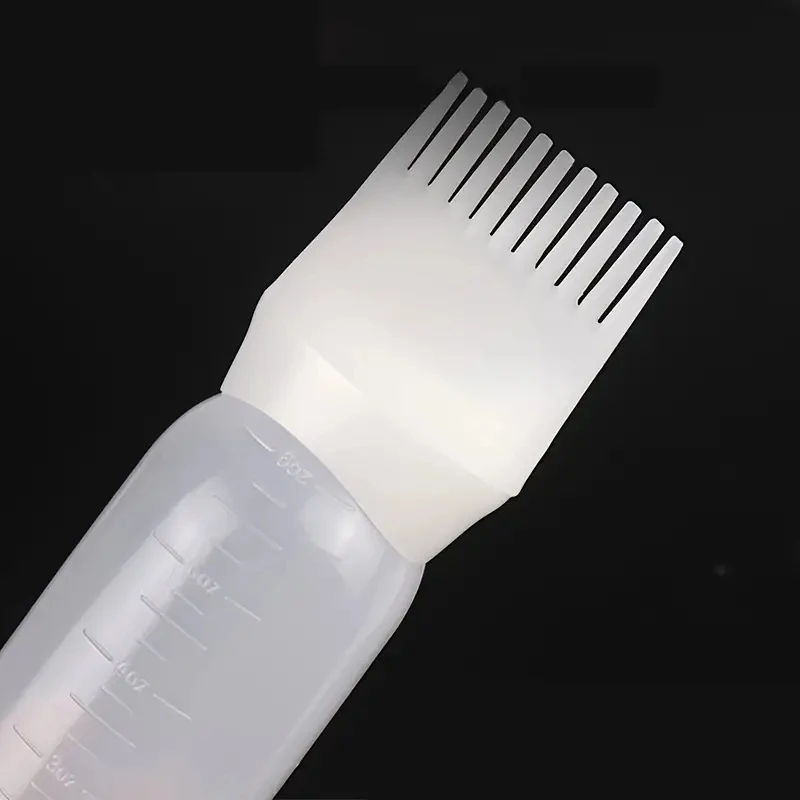 Hair Dye Applicator Bottle 120ml hair root comb applicator bottle hair color oiling dye brush squeeze bottles for styling ABS refill container