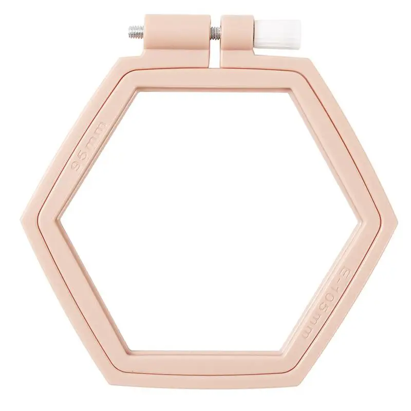 Hexagonal Embroidery Hand Cross Stitch Loop Plastic DIY Needlecraft Hoops Cross Stitch Hoop Ring Household Sewing Tools