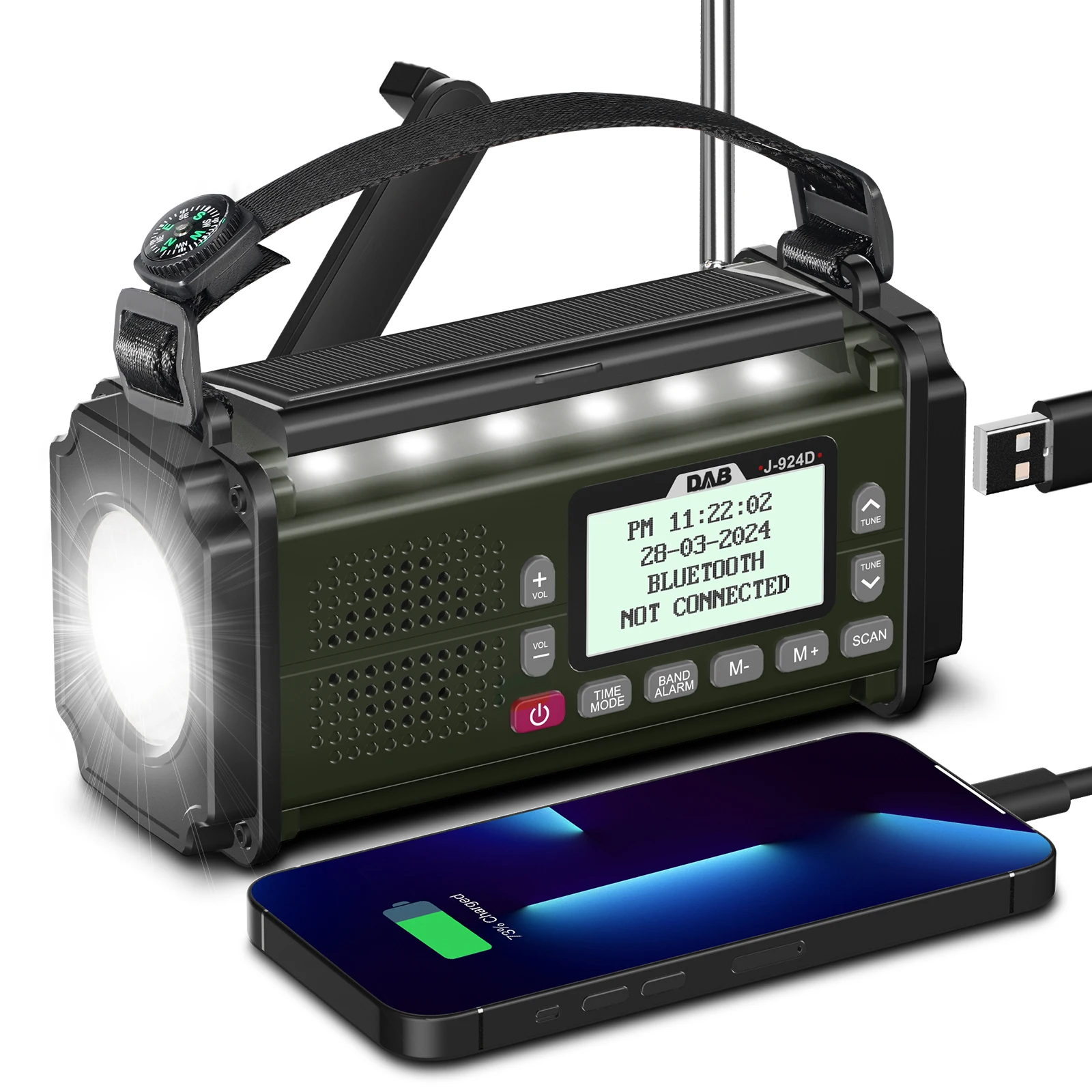 DAB+ Portable Solar Radio 1