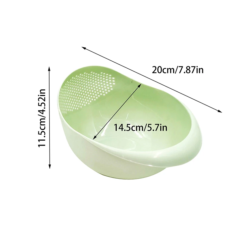 손잡이가 달린 쌀알 체 플라스틱 소쿠리, 주방 배수구 바구니, 밥 그릇 채반 채반 바구니, 싱크대 배수구 주방 도구, 1PC