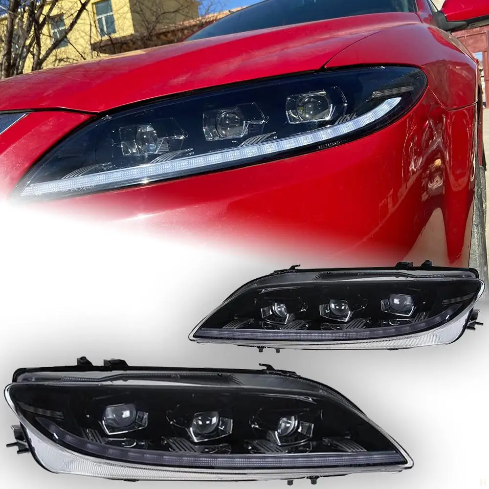 

Фары для Mazda 6 2004-2012 Mazda6, Автомобильные светодиодные фары Drl Hella, ксеноновые линзы Hella Hid H7, Автомобильные аксессуары