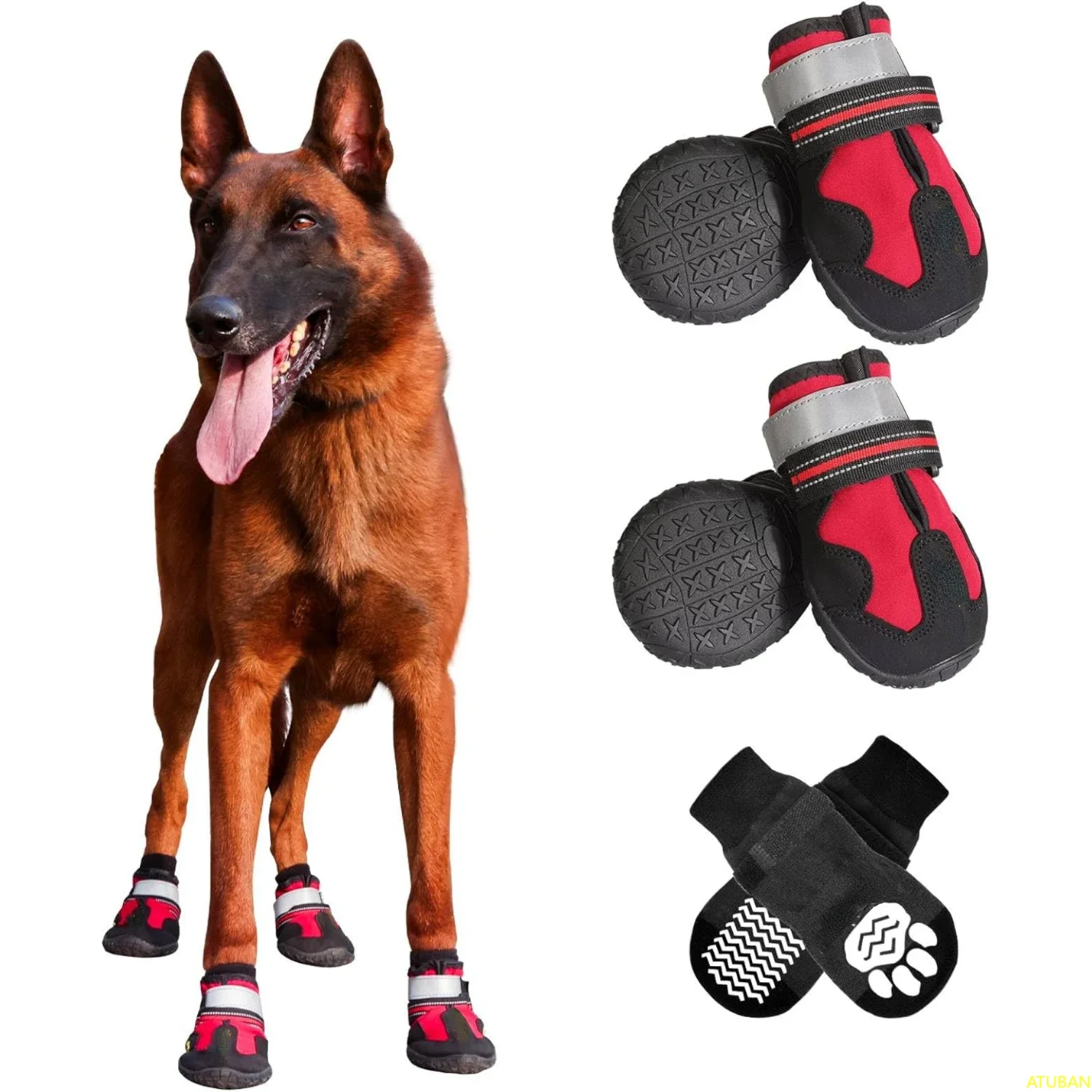 Dog Stivali Per Cane Racchette Scarpe Da Neve Cane Scarpe Per Cani