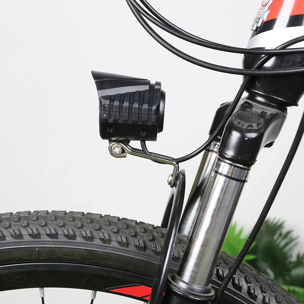 48V E-Bike Horn Light High Power Electric Bicycle Scooter LED Headlight Front Lamp Waterproof Outdoor Cycle Biking Accessories