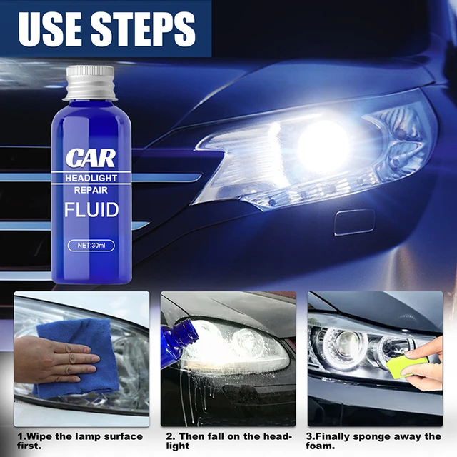 Car Headlight Restoration Remove Yellow Oxidize Paste Polymer For Headlamps  Repair Polish Kit Auto Light Protective Coating Set - AliExpress