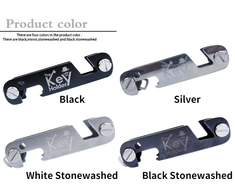 Key Smart Key Clip Car Keys Stainless Steel Holder EDC Multi-function Portable Wallet Compact Bottle Opener Keychain