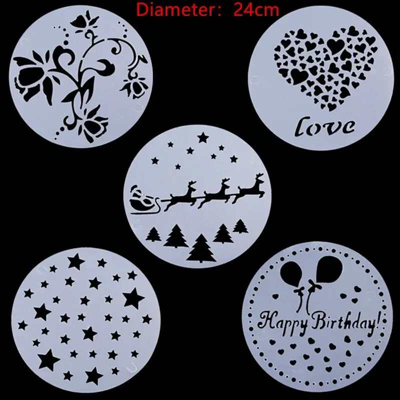 Coffee Decorating Stencils - قوالب قهوة دانتيل لتز...