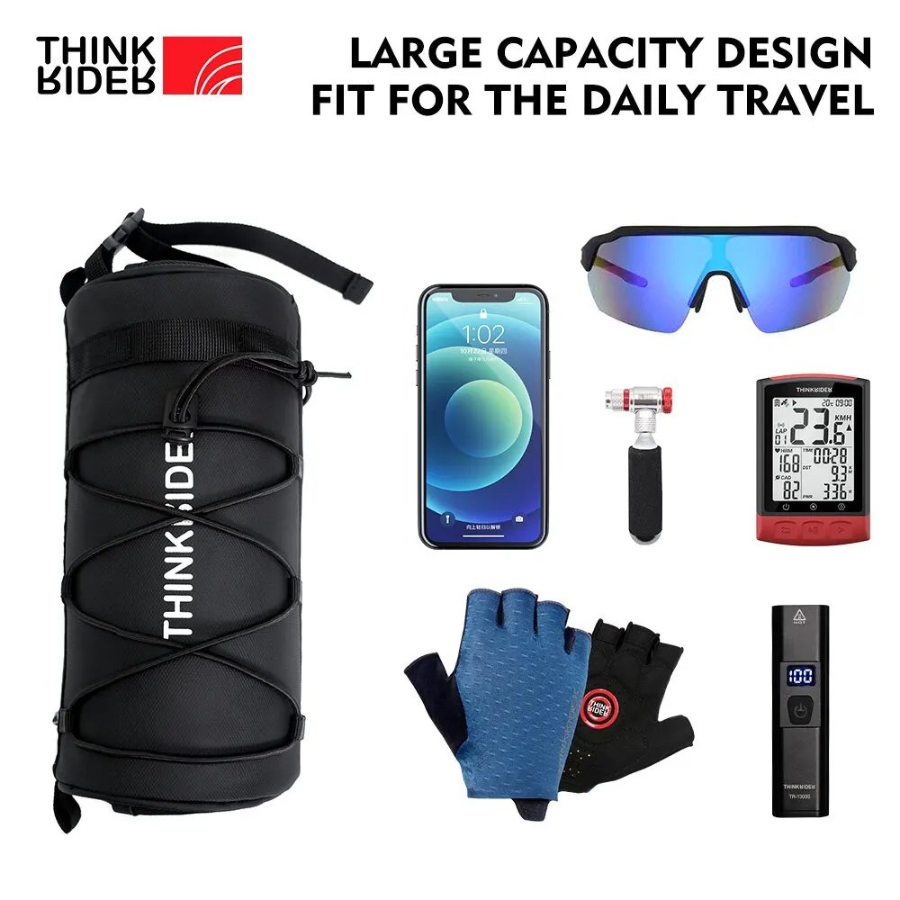 ThinkRider borsa da manubrio borse da bicicletta telaio borsa a tracolla borsa a tracolla portatile multifunzione accessori per bici - immagine 4