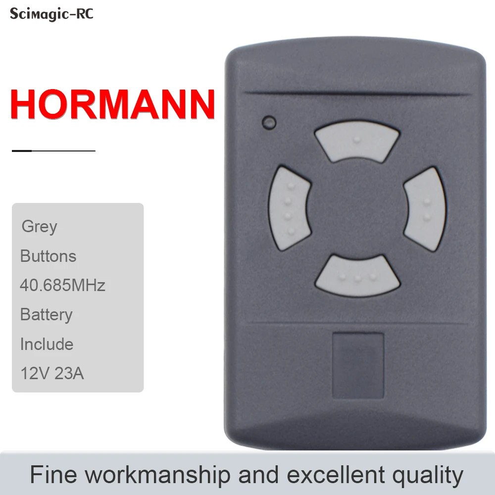 ForHORMANNHSM440mhzGreyButton4ChannelGarageDoorRemoteControl