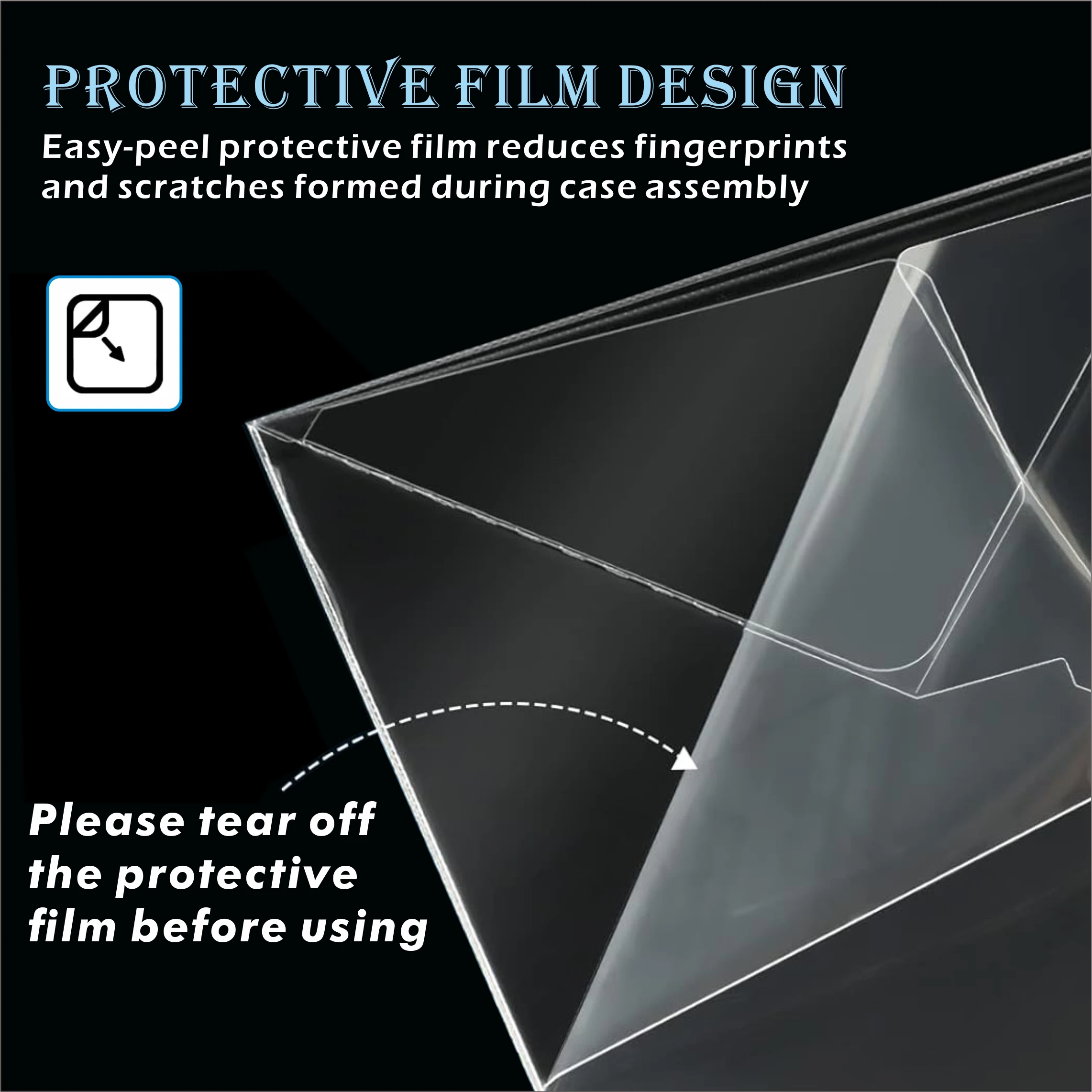 5-Pack Clear Plastic Protector Cases