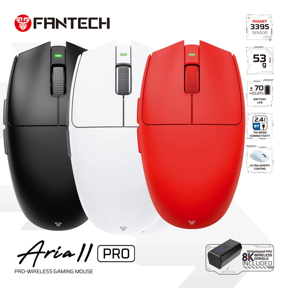 FANTECH Aria ll PRO XD7V2 Professional Ultralight Gaming Mouse