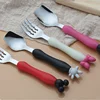 Fun and Creative Cartoon-Shaped Stainless Steel Cutlery Set for Kids Children's Training Fork & Spoon for Baby's Early Learning 2