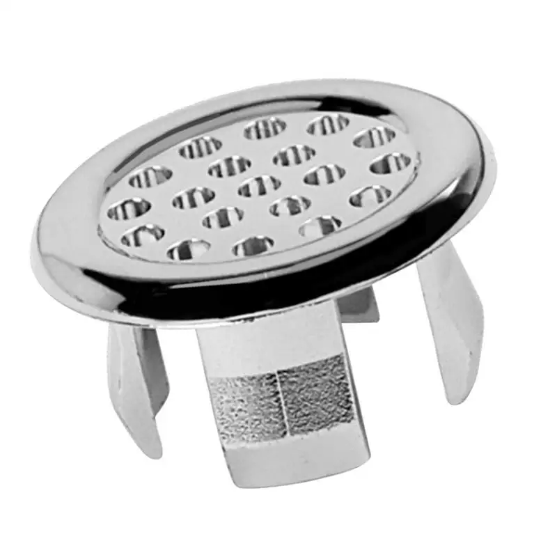 22-24mm Double Layer Sturdy Sink Hole Round Overflow Cover Sink Overflow Ring Sink Basin Overflow Trim Ring For Bathroom