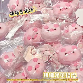 Soft Handmade Silicone Piglet Fidget Toys Slow Rebound Pressure Relief Pinch Compression Squeeze Toys Children's Holiday Gift