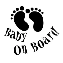 

Creative BABY ON BOARD Car Sticker Personality Warning Vinyl Decals Accessories 14.7X12.8CM