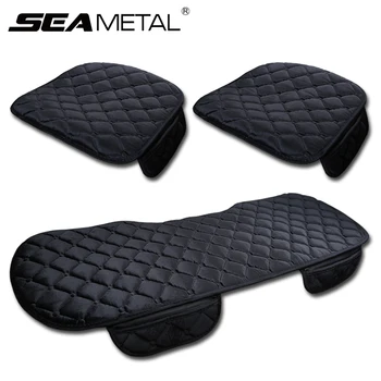 SEAMETAL Plush Car Seat Cover Anti Slip Soft Seat Cushion Auto Chair Protector Pad Universal for Sedan Suv Pick-up Truck 1