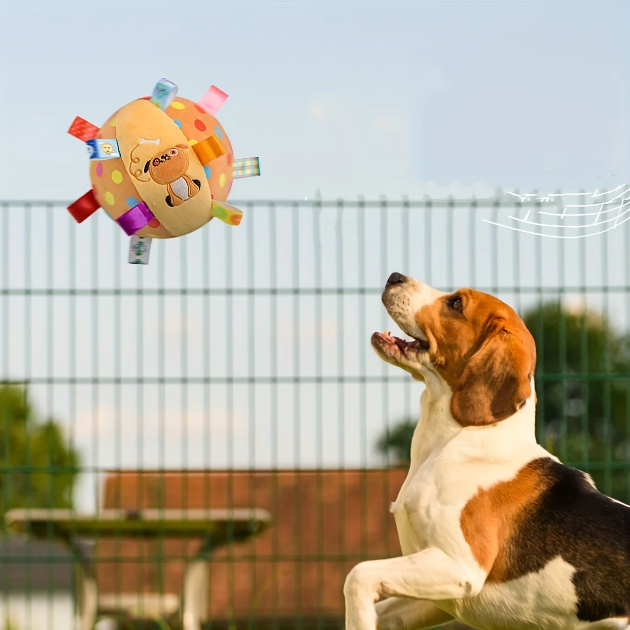 Plush Dog Vocal Toy Ball Funny Interactive Pet Toys with Bells Cleaning Tooth Chew Toy For Small Large Dogs Cats Puppy Plaything 3