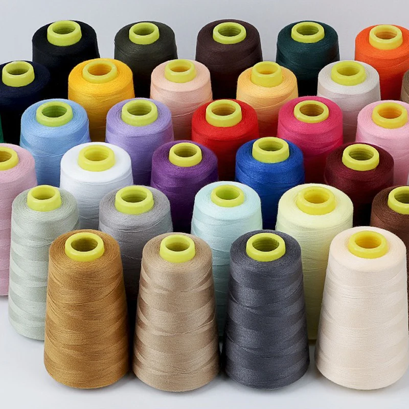 402 Sewing Thread 3000 Yard Each Spool Solid Color White Black Stitching Thread for Machine and Household Sewing Accessories