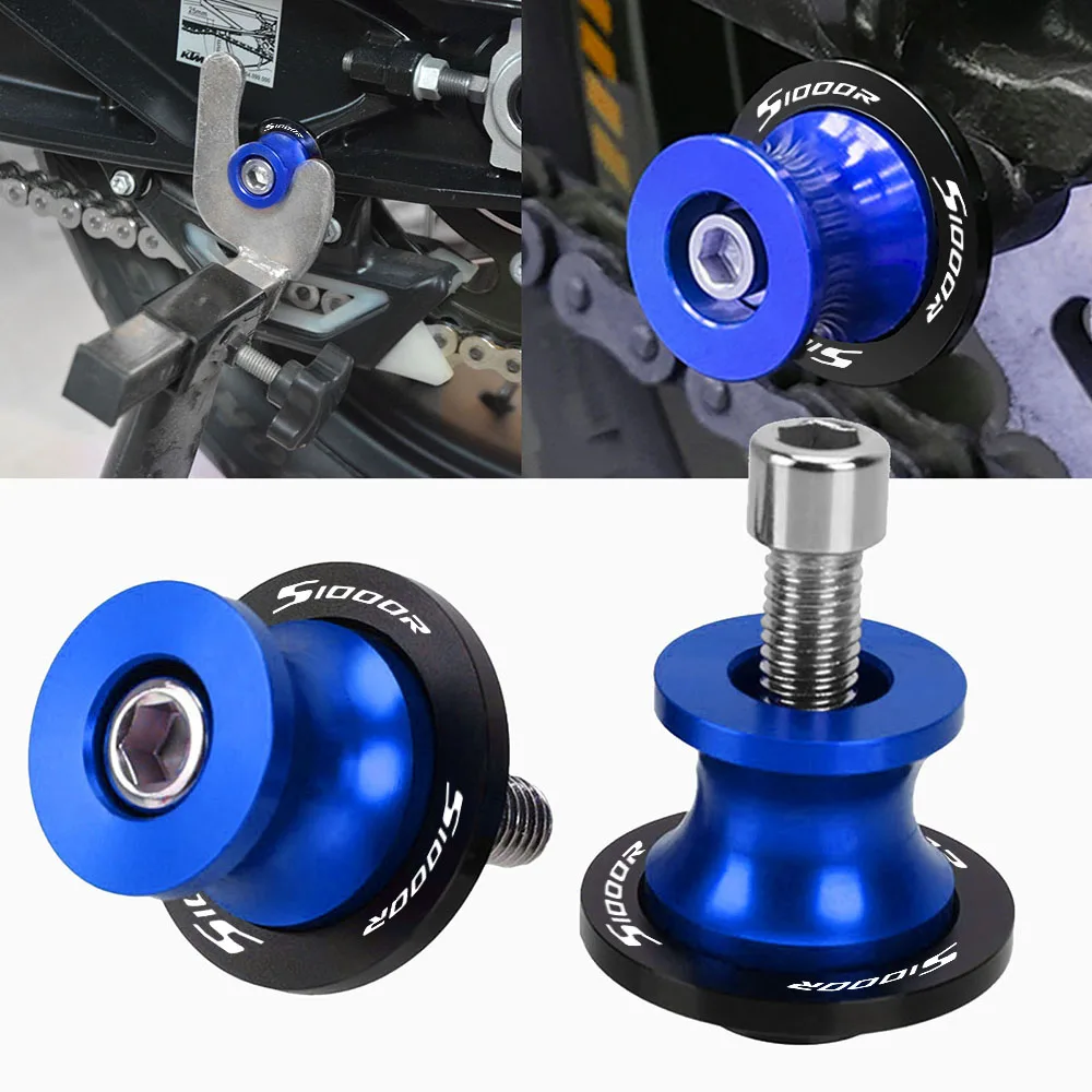 

For BMW S1000R S1000RR 2009-2023 S1000XR 2014-2020 8MM Motorcycle Swing Arm Stand Screw Swingarm Spools Sliders S1000 R RR XR