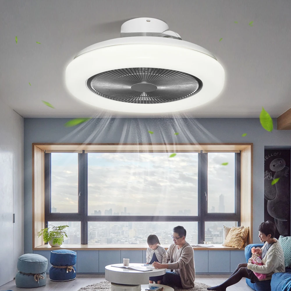 Low Noise Hanging Fan Modern App Control Home Bedroom Living Room 110V/220V  Smart Led Ceiling Fan With Light And Remote Control - AliExpress