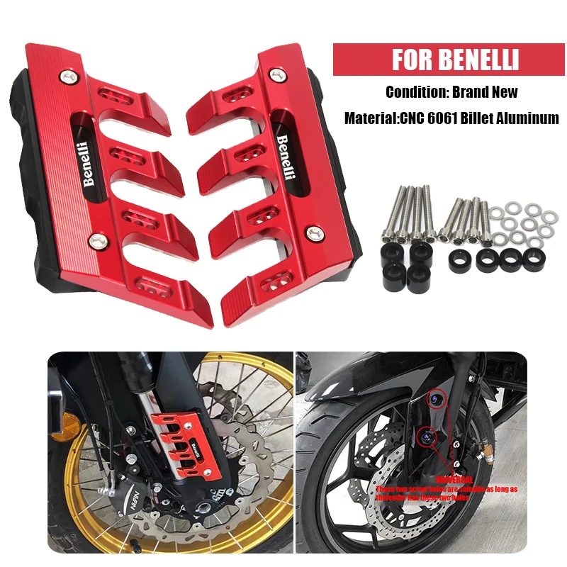 

For BENELLI BJ150T BN302 bn600 bn300 TNT600 TNT300 Tre-K 1130 TNT 1130 Motorcycle Front Fender Slider Protection Guard