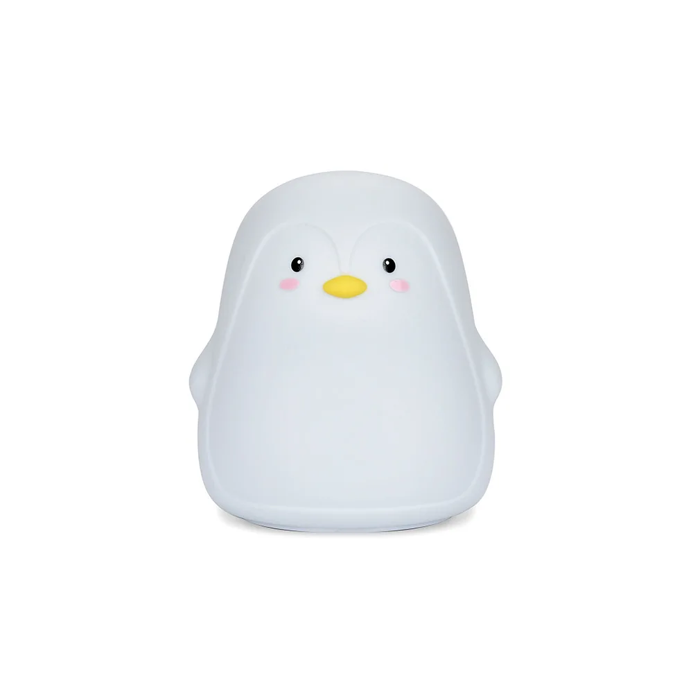 Penguin Night Light Silicone Lamp Eye Protection Creative Ornament Bedside Breastfeeding Atmosphere Rechargeable Pat Lamp New