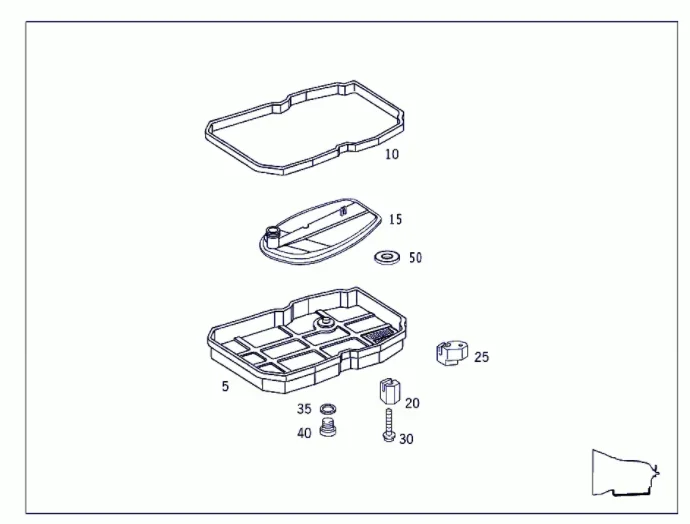 722.6 5-speed Transmission Oil Filter + Gasket A1402770095 Mercedes Benz W203 W204 W211 W212 W220 W221 C200 E220 S350 GLK M
