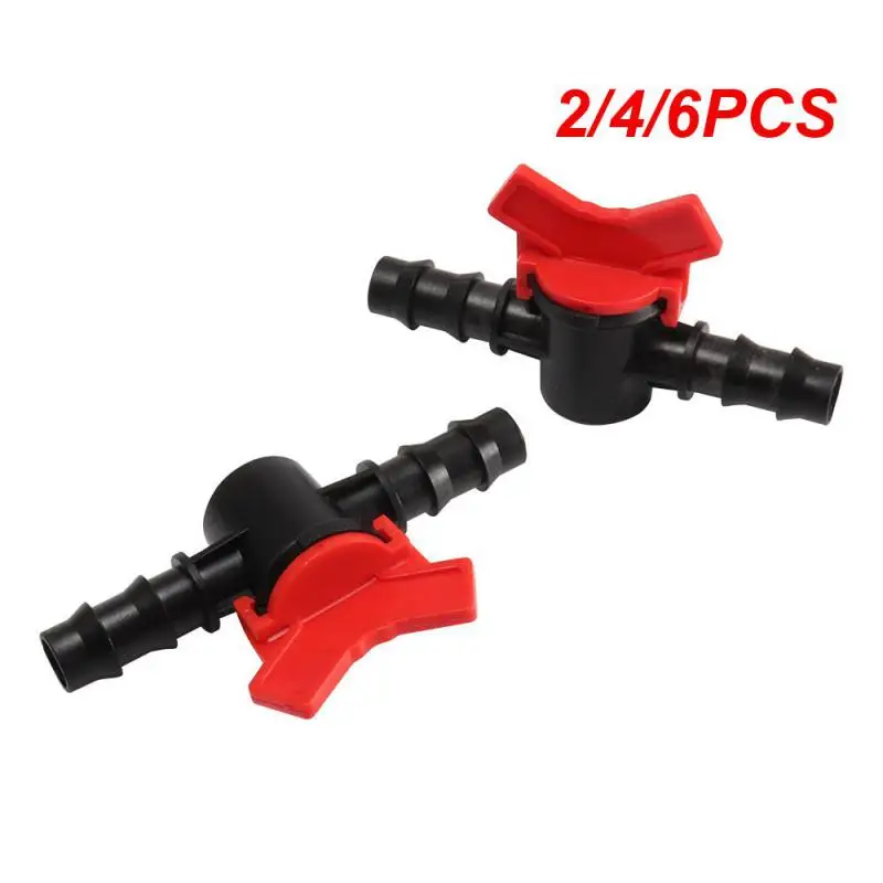 

2/4/6PCS Garden Tap Pe Hose Connector Mini Valve With thread 1/2 3/4" For 1/4" 3/8" 16/20/25mm Water Tube Irrigation Valve