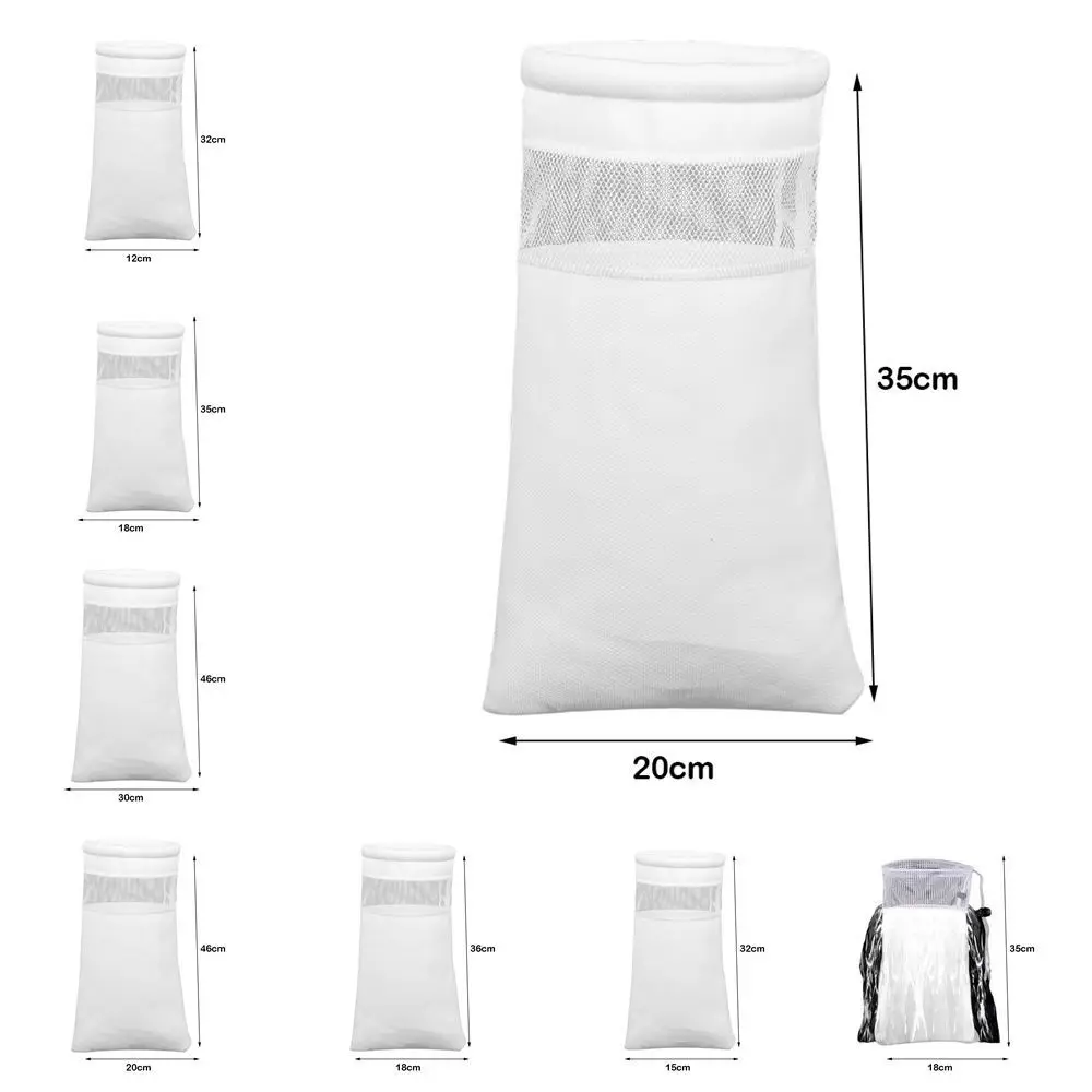 Washable Anti Overflow Aquarium Filter Bags High Density Plastic